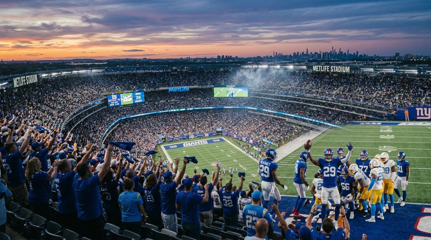 Los Angeles Chargers vs New York Giants Match Player Stats